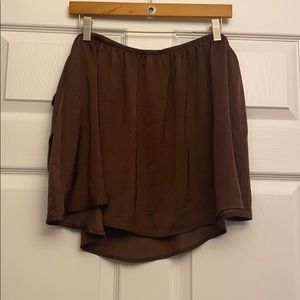 Burgundy Off the Shoulder AEO top